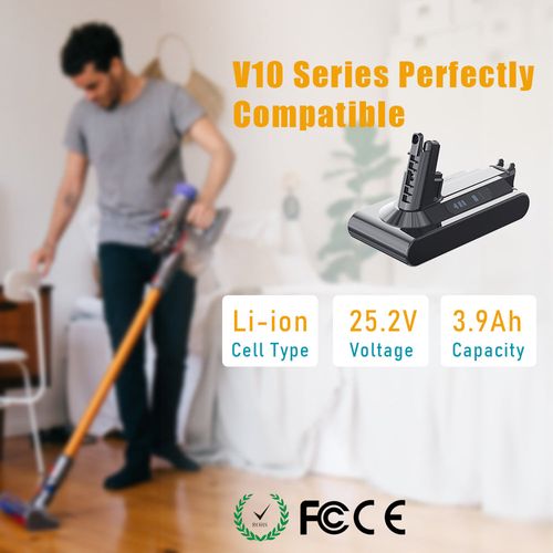 Batterie Pour Dyson Aspirateurs V10 Sv12, 3900mah