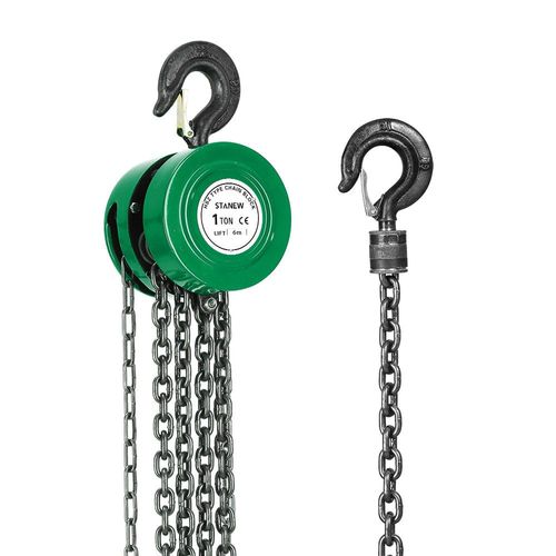 Palan Manuel à Chaîne Avec Crochet Pour Charges Lourdes, 1 Tonne, Hauteur De Levage 6,0 M, Chaîne À