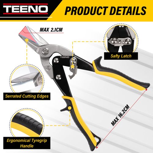 Pince à Courber, 0°-45°-90°, Avec Cisaille Aviation, Cisaille à Tôle Série Aviation Cr-v