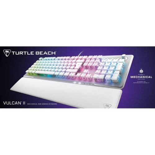 Clavier Gaming PC Mécanique - Tbk-1002-12-fr - Vulcan Ii - Blanc
