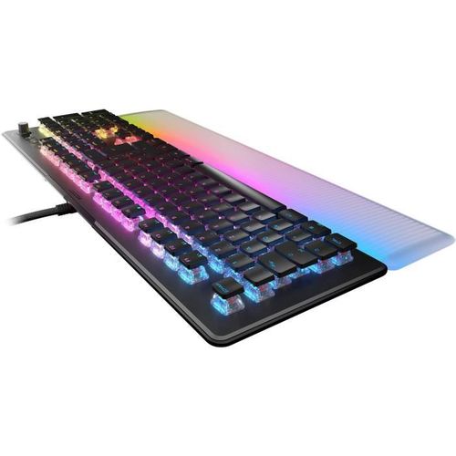 Clavier Gamer Optique Et Mécanique - Roc-12-004 Vulcan Ii Max - Linéaire - Éclairage Rgb - Noir