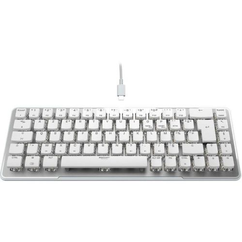 Clavier Filaire - Optique Et Mécanique - Roccat - Vulcan Ii Max - Azerty - Rétro-éclairage - Blanc