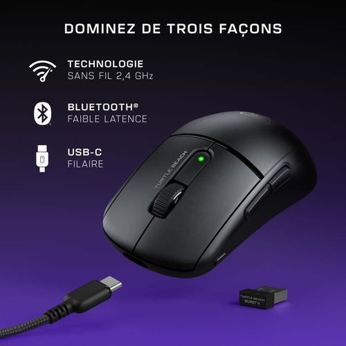 Souris Gaming Sans Fil - Turtle Beach - Burst Ii Air - Noire