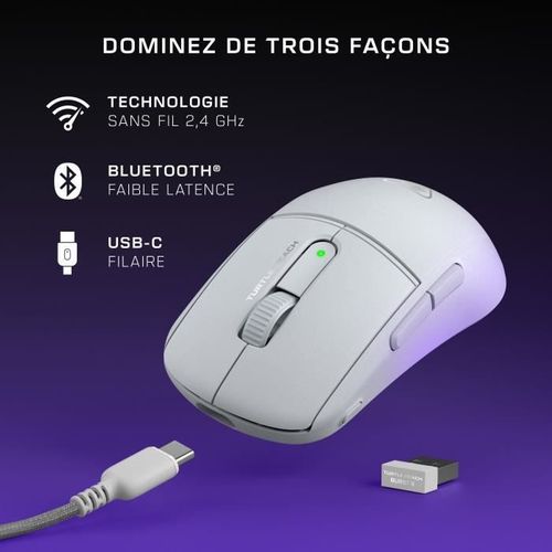 Souris Gaming Sans Fil - Turtle Beach - Burst Ii Air - Blanche