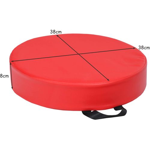 Lot De 6 Coussins De Chaise Pour Enfant Avec Poignées Coussins D'assise Rond Φ38 X 8cm Multicolores