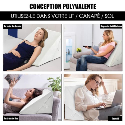 Coussin De Calage Thérapeutique, Oreiller Anti-stress Élévateur De Jambes Soulager Douleur