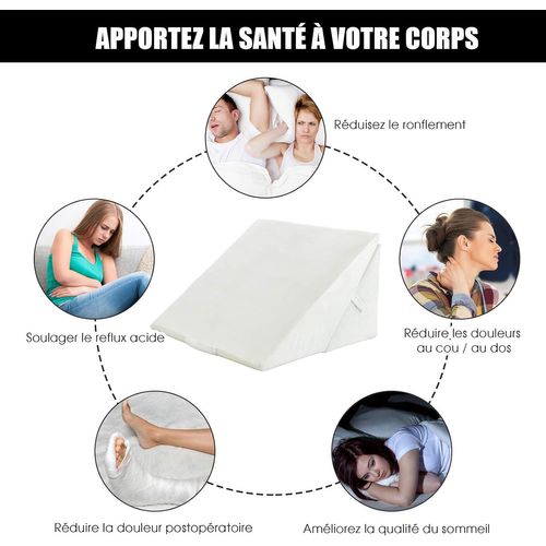 Coussin De Calage Thérapeutique, Oreiller Anti-stress Élévateur De Jambes Soulager Douleur