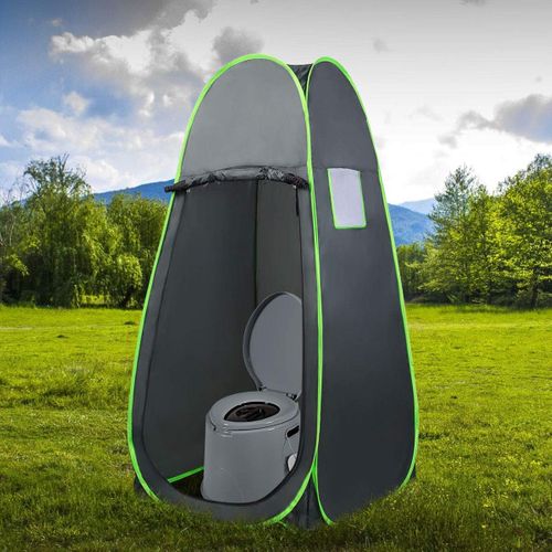Toilette Sèche Portable Extérieure 5l Avec Seau Intérieur Et Porte-papier Amovible, Charge 200 Kg