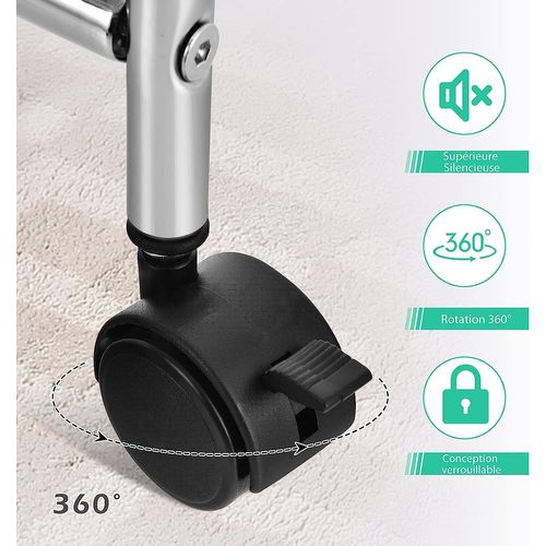 Tour De Rangement Plastique à Tiroirs Rangement Avec Roulettes 32.5 X 37 X 86 Cm