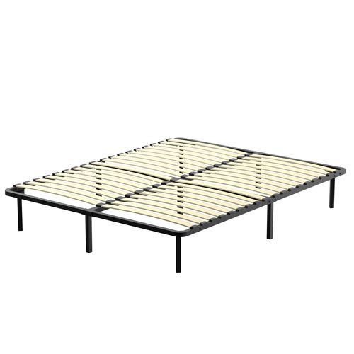 Ensemble 160x200 Cm Matelas à Ressorts +sommier à Lattes Sur Pieds, Epaisseur Du Matelas 30cm