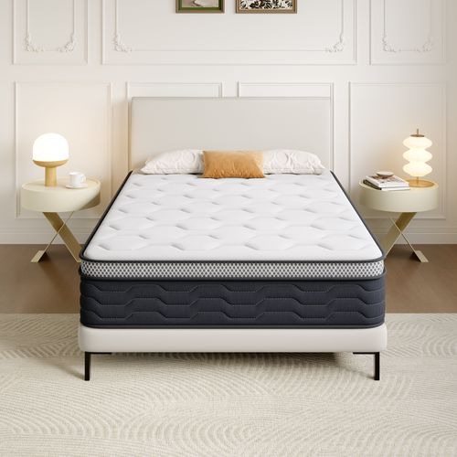 Matelas Ressorts 90x190 Cm, Confort, 7 Zones - 25 Cm D'épaisseur
