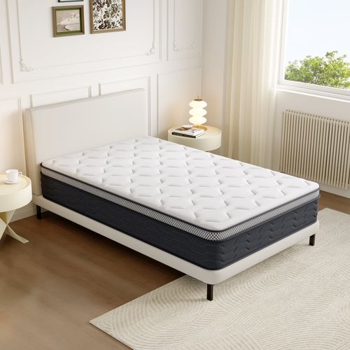 Matelas Ressorts 160x200 Cm, Confort, 7 Zones - 25 Cm D'épaisseur