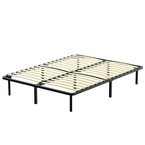 Ensemble Matelas à Ressorts 140x190 Cm Epaisseur 30cm + sommier à Lattes Sur Pieds