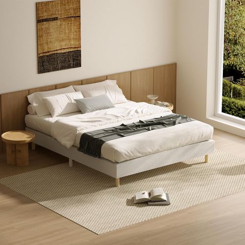 Ensemble Matelas à Ressorts 160x200 Cm Epaisseur 25 cm+ Sommier à Lattes