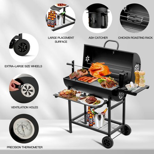 Grand Camion Barbecue, Charbon De Bois, Avec Grill à Poulet