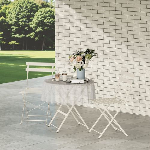 Lot De 3 Meubles De Jardin De Balcon,  Bistrot Bar Salon De Jardin Exterieur 2 Personnes