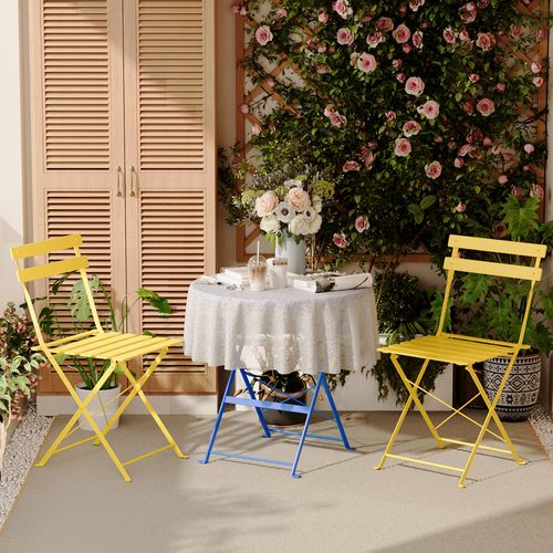 Lot De 3 Meubles De Jardin De Balcon, Bistrot Bar Salon De Jardin Exterieur 2 Personnes