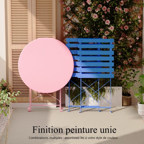 Lot De 3 Meubles De Jardin De Balcon, Bistrot Bar Salon De Jardin Exterieur 2 Personnes