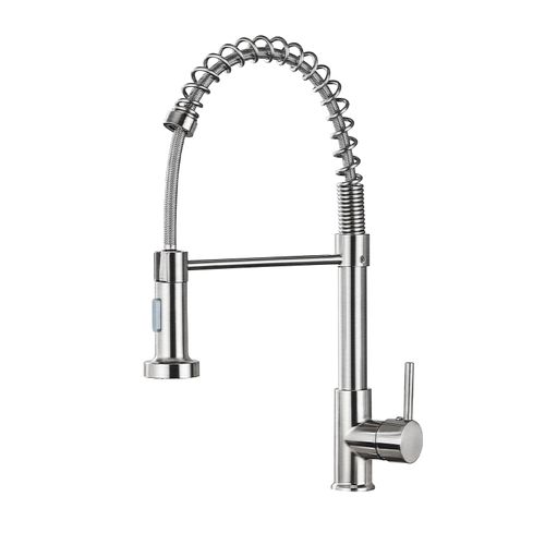 Mélangeur De Cuisine, Douchette Orientable 360°, Finition Laiton