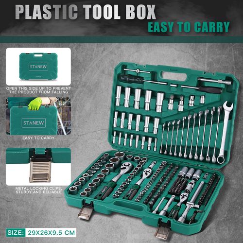 Clés à Douille Et à Cliquet, Kit D'outils, 219 Pièces