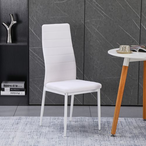 Ensemble De 6 Chaises De Salle à Manger, Chaise De Bureau Blanche