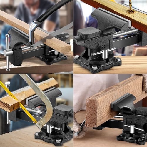 Etau D'établi En Acier Moulé, Largeur De Serrage 150 Mm, Force De Serrage 1000 Kg