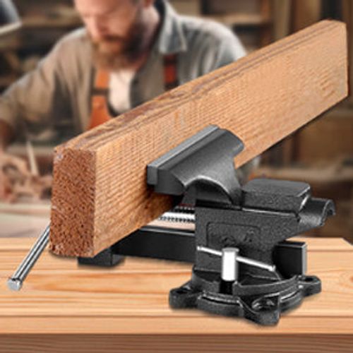 Etau D'établi En Fonte D'acier, Largeur De Serrage 113 Mm,amovible, Rotatif