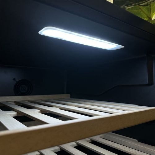 Cave à Vin Service Lecépage Sous Plan Agks562zv 56 Bouteilles Double Zone Contour Porte Noire