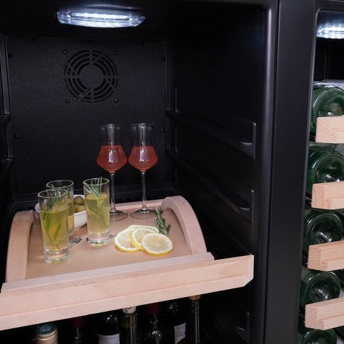 Cave à Vin Service Multi-températures Agcs200vn2z2d Lecépage 92 à 188 Bouteilles 2 Portes 2 Zones