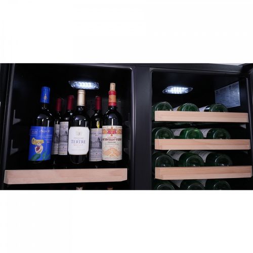 Cave à Vin Service Multi-températures Agcs200vn2z2d Lecépage 92 à 188 Bouteilles 2 Portes 2 Zones