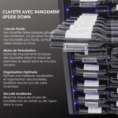 Cave à Vin Service Agcs155vn1zpro Lecépage 157 Bouteilles 1 Zone 438 Litres