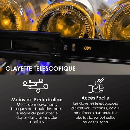 Cave à Vin Service Agcs155vn1zpro Lecépage 157 Bouteilles 1 Zone 438 Litres