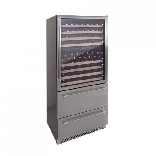 Cave à Vin Multi-températures  Agcs600vx2dp Lecépage 144 Bouteilles + 220 Canettes