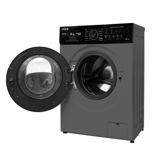 Lave-linge Hublot Linarie Lswm712sb Gris Geney 7kg 1200 Tours Moteur Induction 12 Programmes