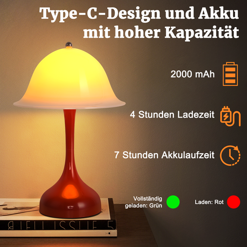 Lampe de chevet LED Intensité Variable USB Rechargeable
