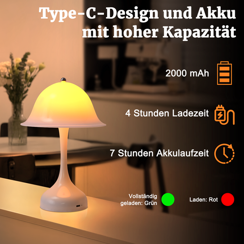 Lampe de chevet Rechargeable LED Intensité Variable Pour Bureau