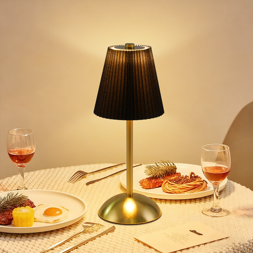 Lampe De Table Sans Fil Lot De 2 - Lampe De Chevet Noir USB Rechargeable