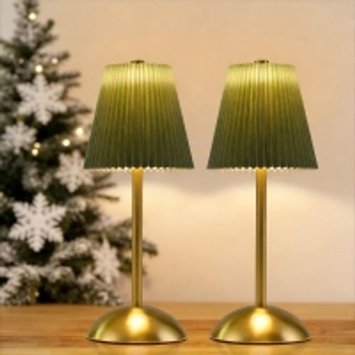 Lampe De Table LED Lot De 2 Sans Fil Avec Variateur Tactile Et 3 Températures De Couleur