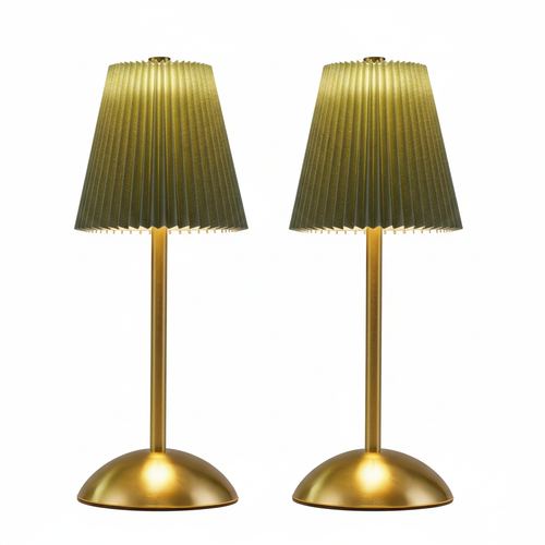 Lampe De Table LED Lot De 2 Sans Fil Avec Variateur Tactile Et 3 Températures De Couleur