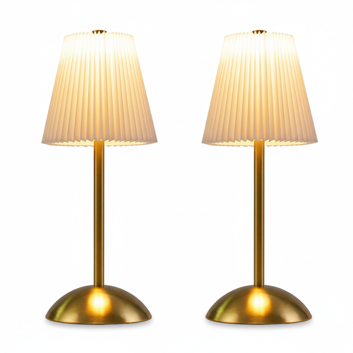 Lampe de Chevet LED Lot De 2 Blanche Sans Fil - Lampe Intensité Variable Avec 3 Températures