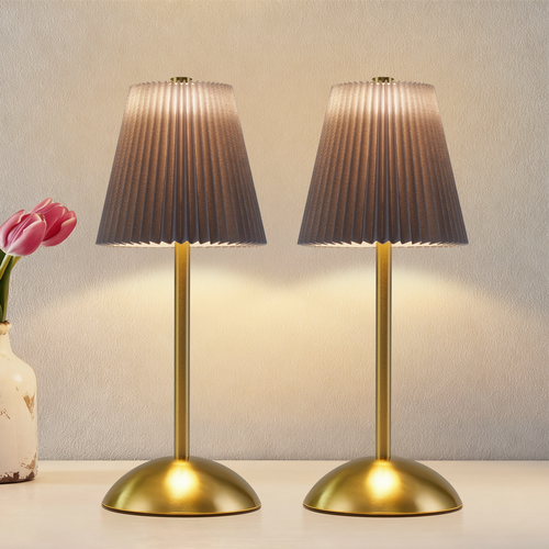 Lampes De Table LED Lot De 2  Sans Fil  Avec Port USB 3 Températuresverte