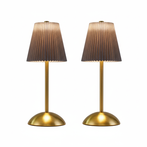 Lampes De Table LED Lot De 2  Sans Fil  Avec Port USB 3 Températuresverte