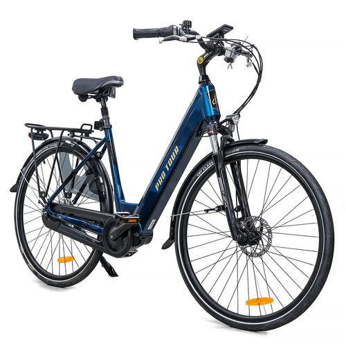 Vélo Électrique 18 Pouces Alliage De Aluminium Moteur 250w 7 Vitesses Noir