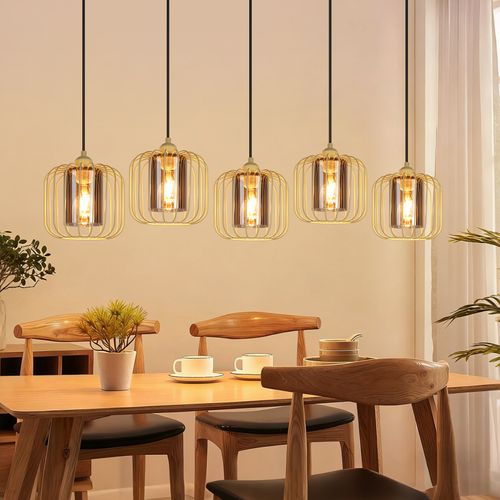 Suspension Table à Manger Vintage 5 Flammes E27 Salon Sans Ampoule