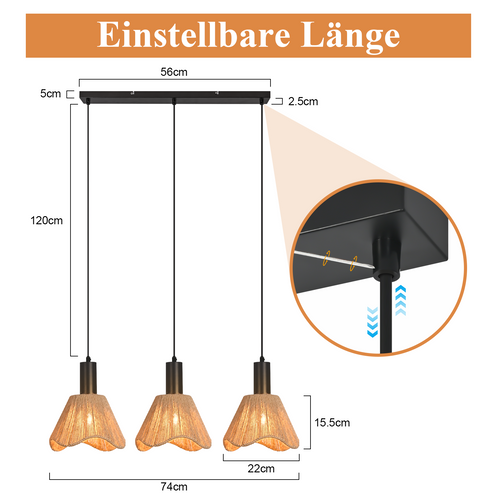 Suspension Vintage Noir E27 Pour Cuisine Chambre Sans Ampoule