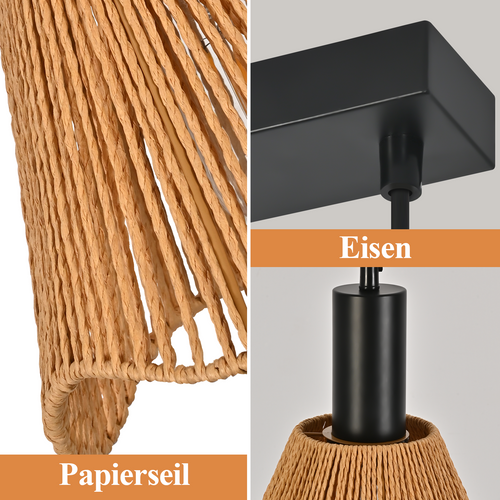 Suspension Vintage Noir E27 Pour Cuisine Chambre Sans Ampoule