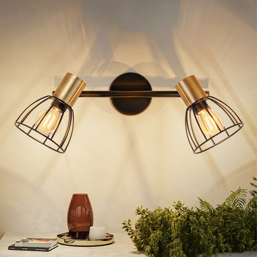 Applique Vintage E14 Orientable 350° Pour Chambre à Coucher