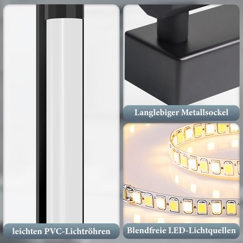 Applique LED Noir Pour Miroir De Salle De Bain 10w 3000k Ip44