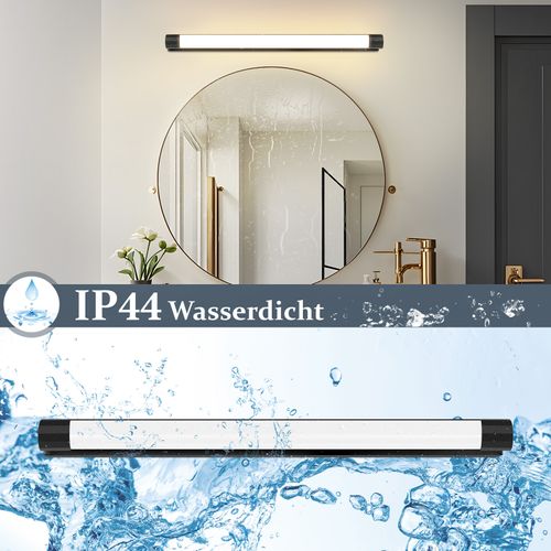 Applique LED Noir Pour Miroir De Salle De Bain 10w 3000k Ip44