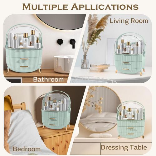 Boite De Rangement Pour Cosmétiques Vert Clair